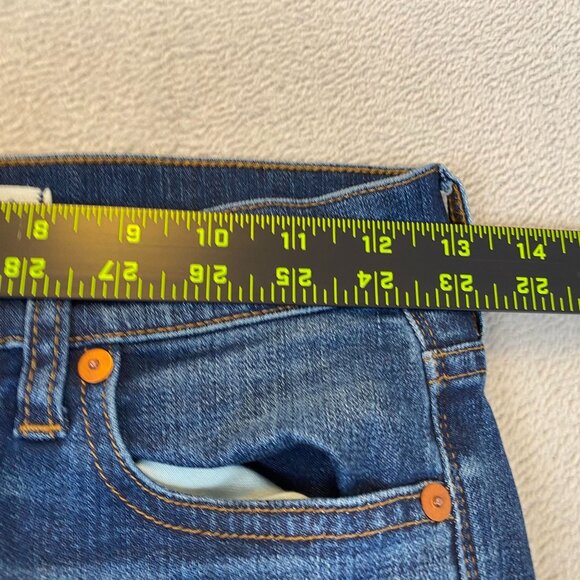 Madewell Women's Jeans Size 25 High Riser Skinny Distressed Dark Wash Stretch - Picture 5 of 13
